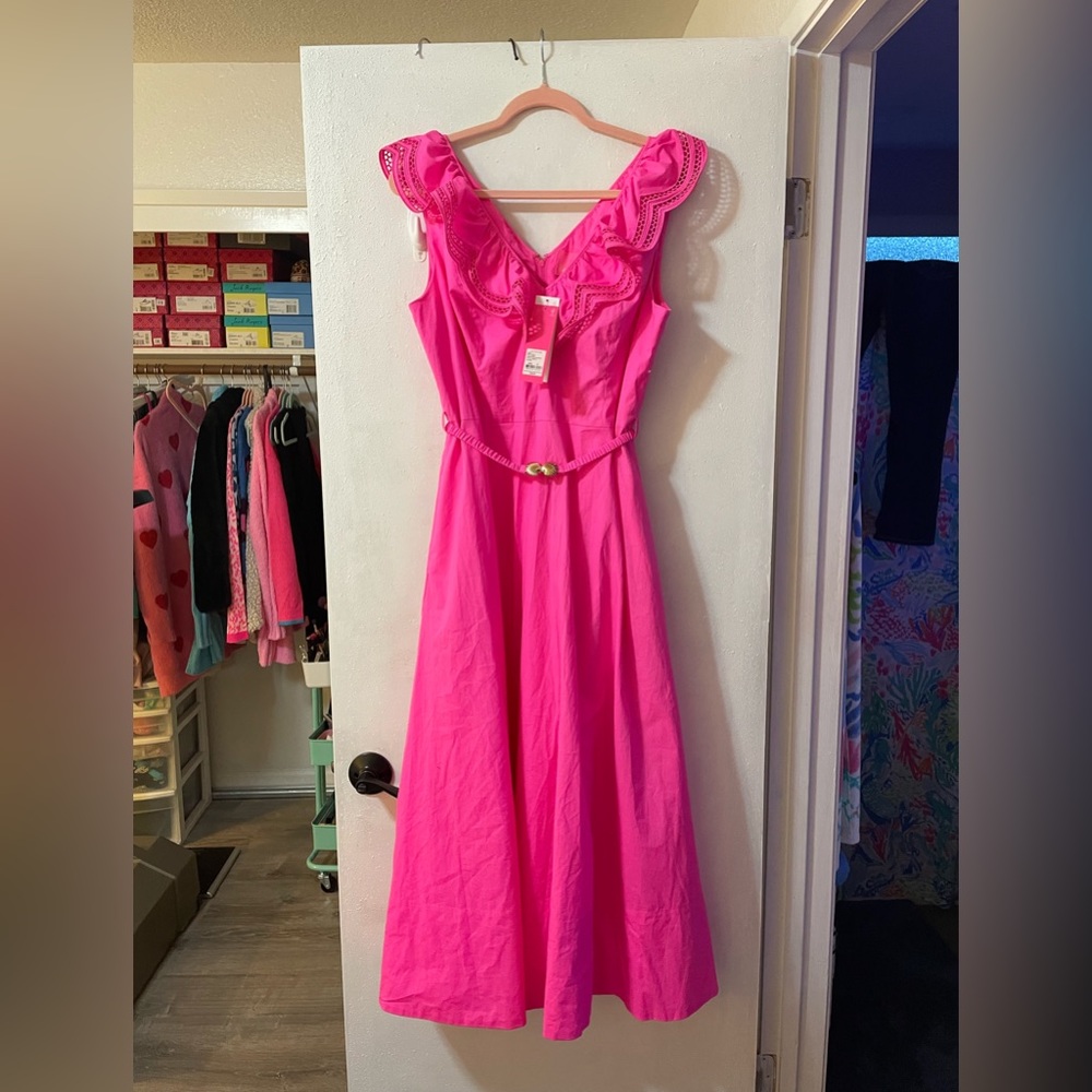 Lilly Pulitzer Carine stretch midi dress NWT